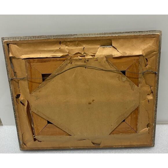 MCM Minimalist Panther Oil Painting on Canvas with Wood/ Linen Frame - Picture 3 of 6